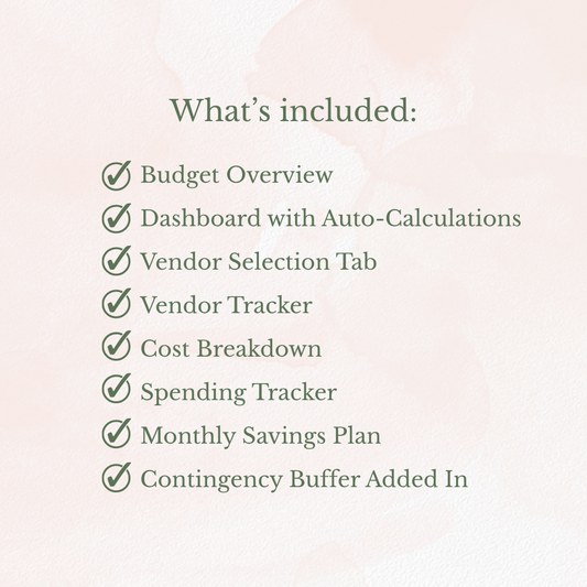 Ultimate Wedding Budget Spreadsheet - Editable Google Sheets Template