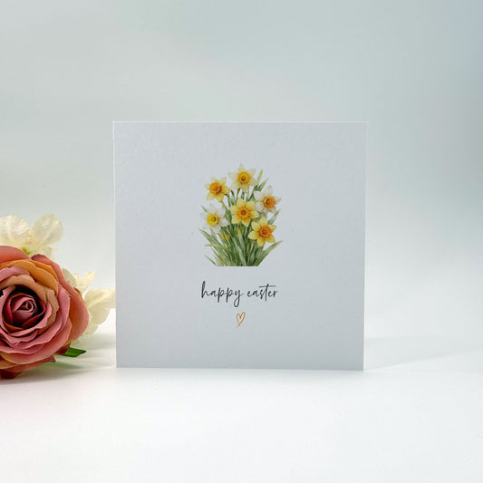 Watercolour Daffodil Easter Card
