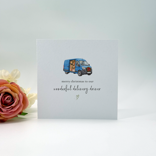 To A Wonderful Delivery Driver Christmas Card