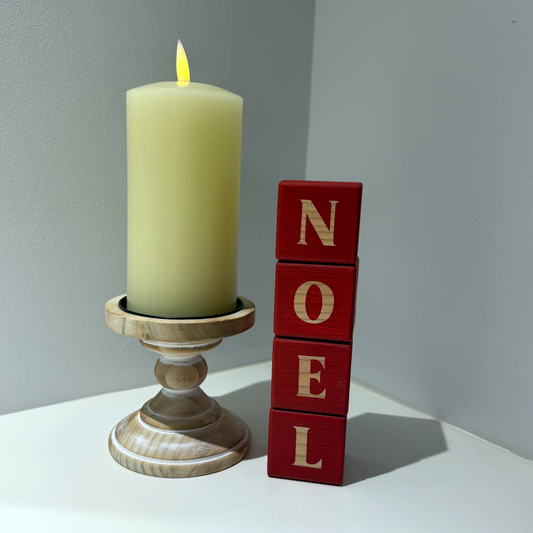 Wooden NOEL Christmas Blocks