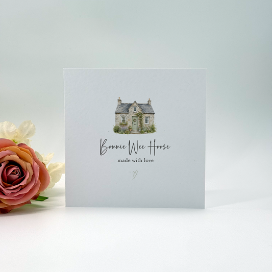 Bonnie Wee Hoose New Home Card