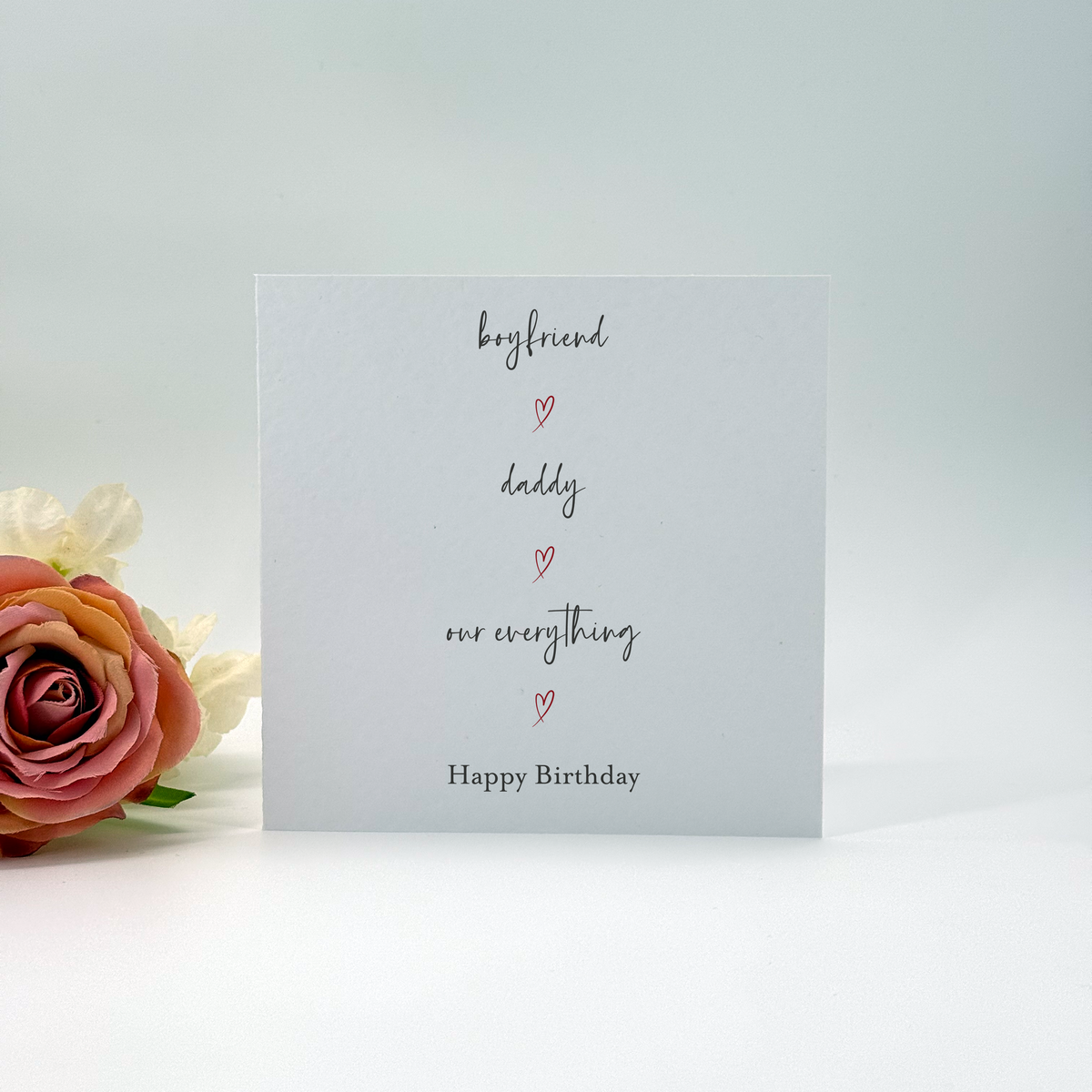 Boyfriend, Daddy, Our Everything Birthday Card