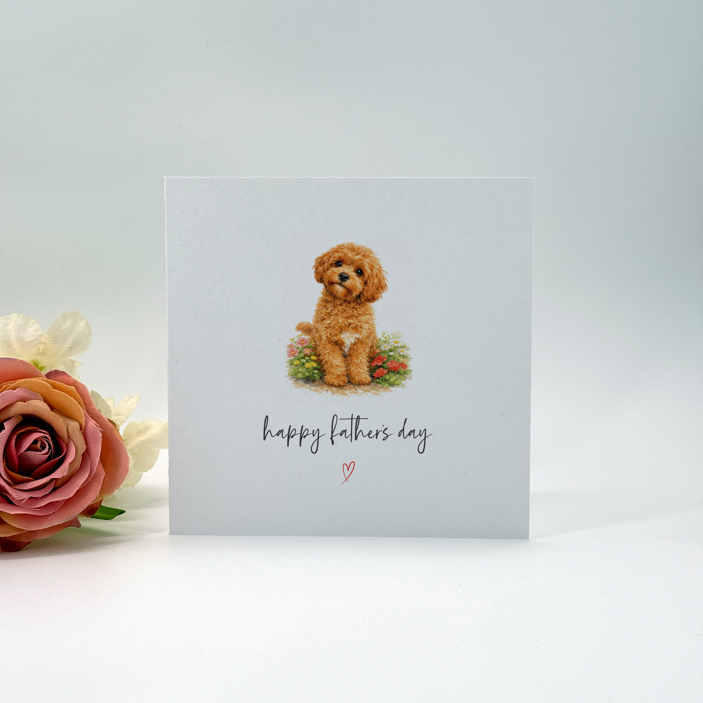 Cavapoo Father's Day Card - Dog Dad Card