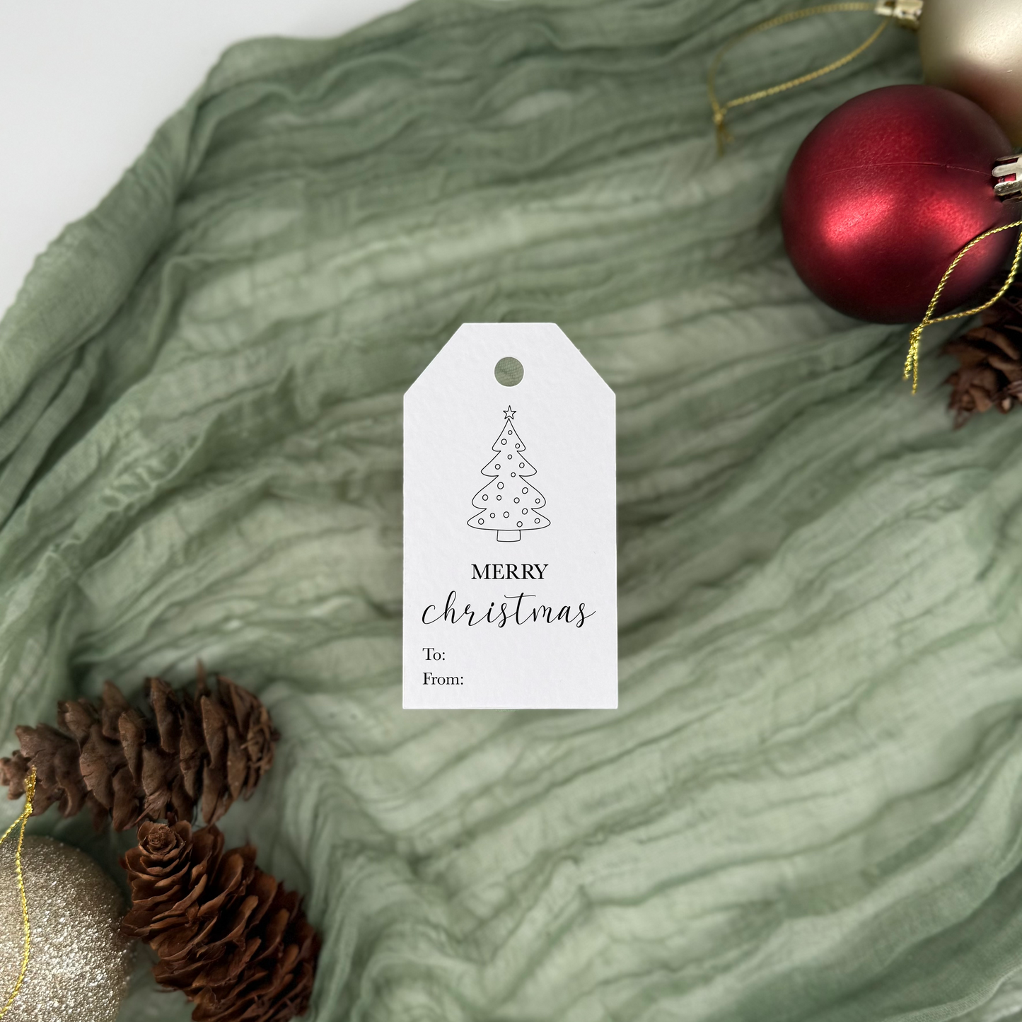 Kids Christmas Gift Tags - Colour-In Illustrations (Pack of 6)