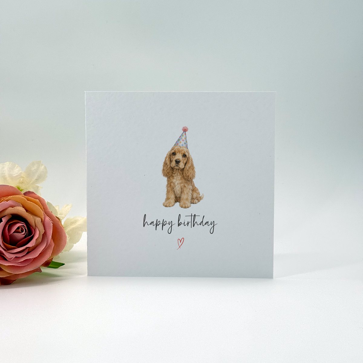 Cocker Spaniel Birthday Card