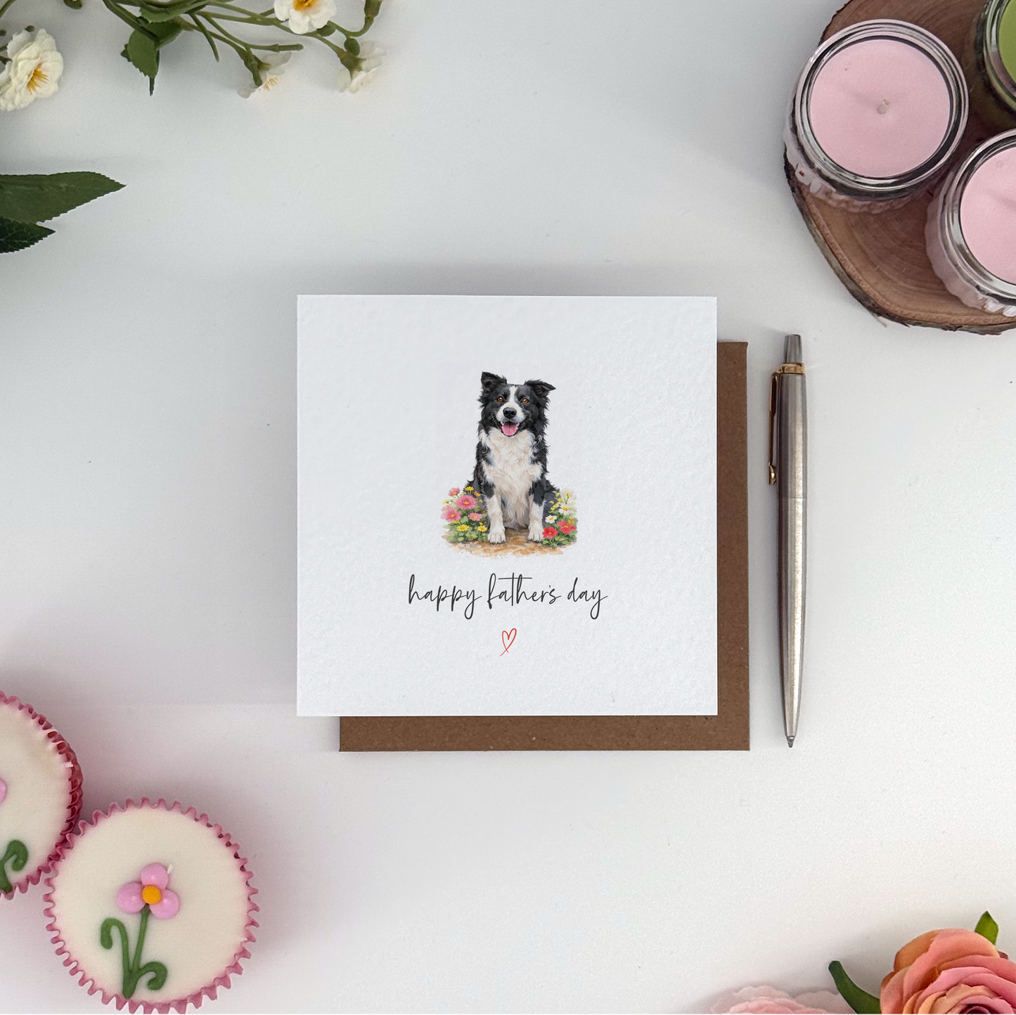 Collie Father's Day Card - Dog Dad Card