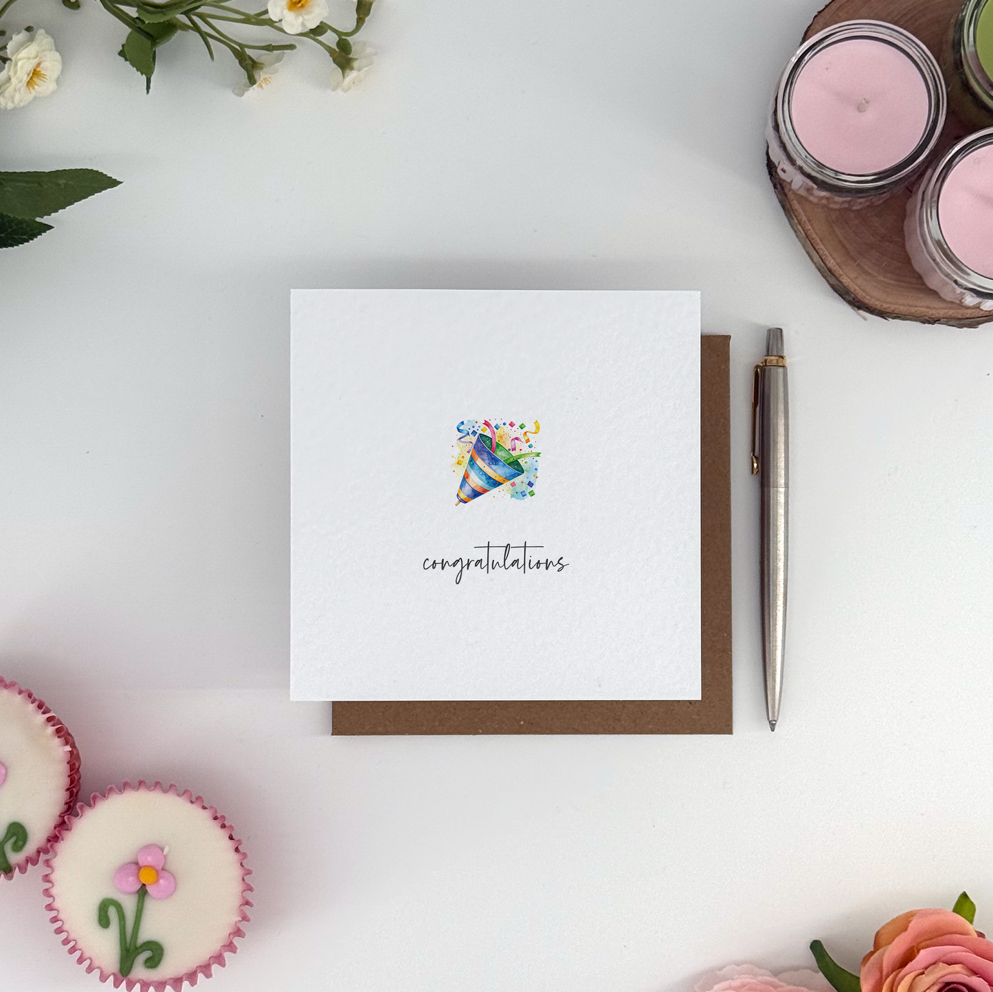Confetti Popper Congratulations Card