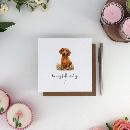 Dachshund Father's Day Card - Dog Dad Card