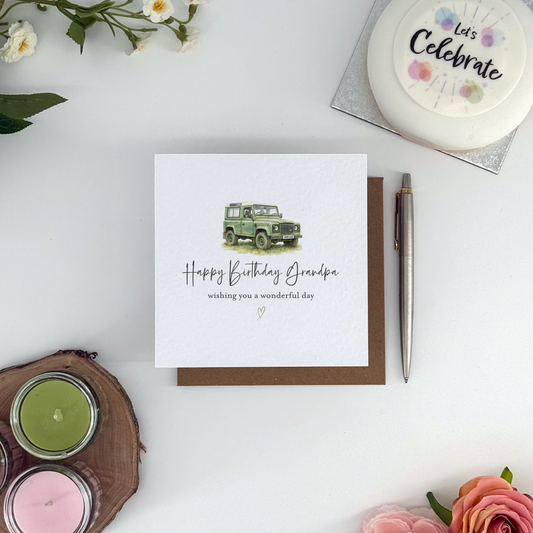 4x4 For Grandpa Card