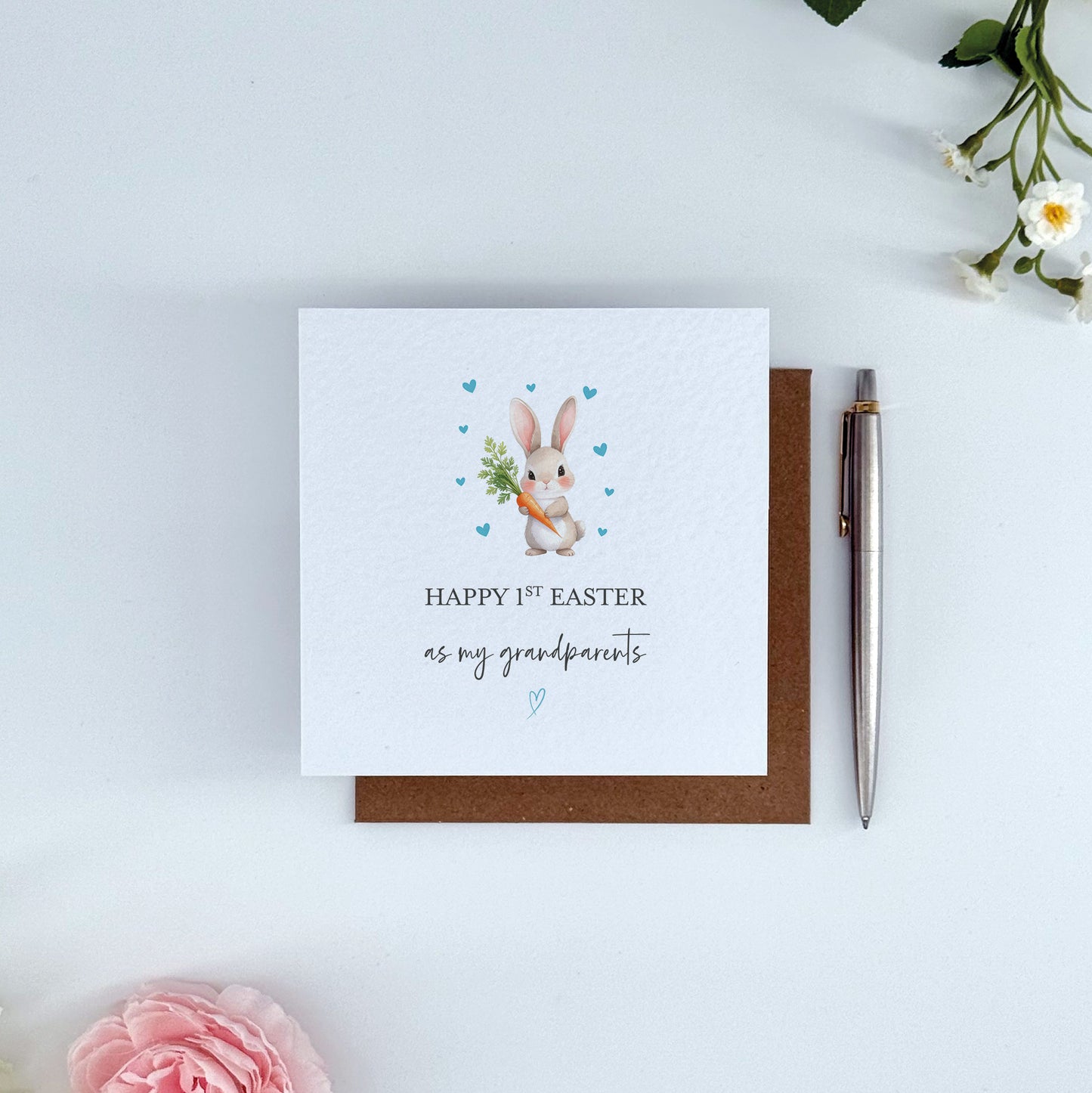 First Easter as Grandparents Card (blue)