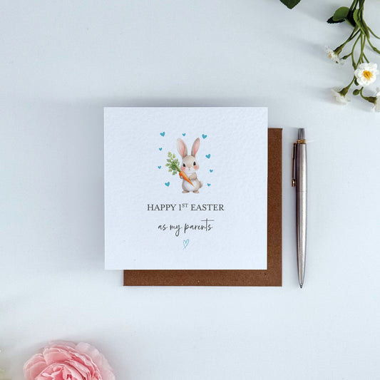 First Easter as Parents Card (blue)