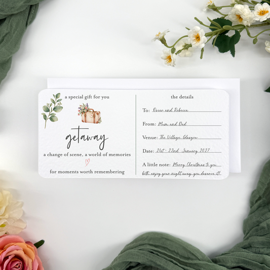 Getaway Experience Gift Voucher