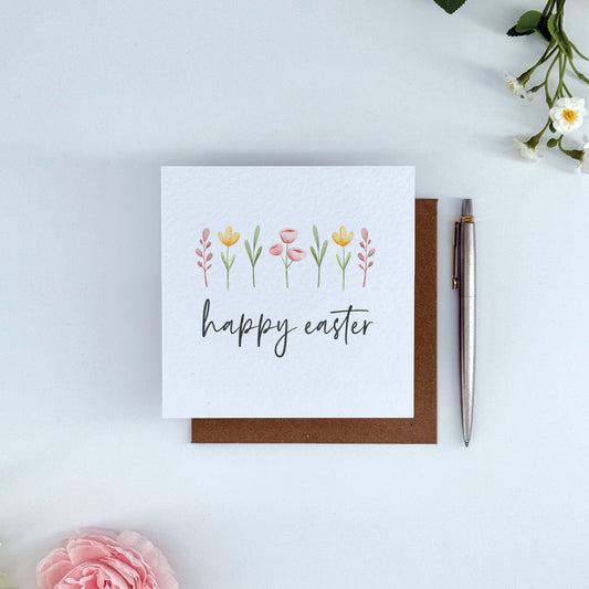 Happy Easter Flower Card