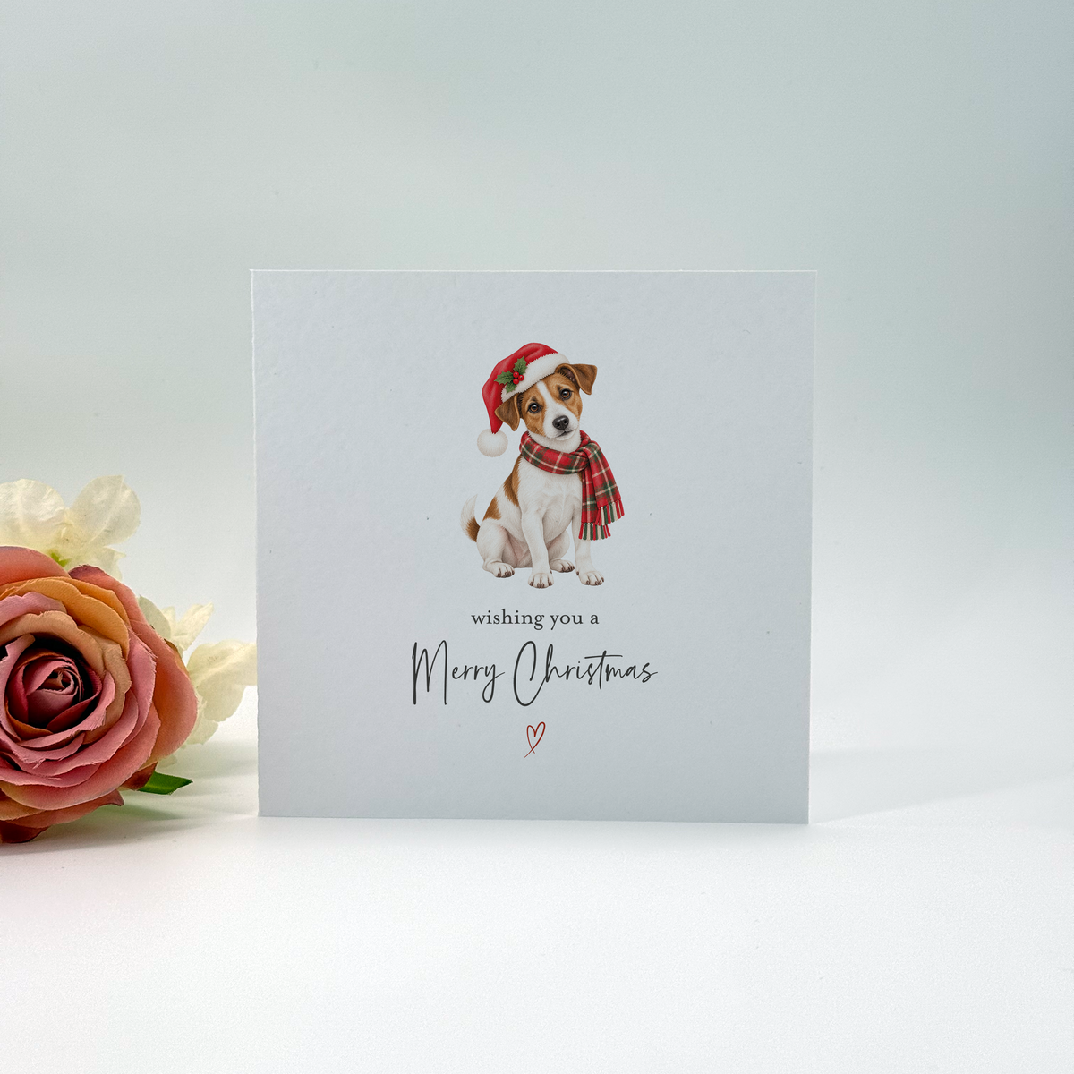Jack Russell Merry Christmas Card