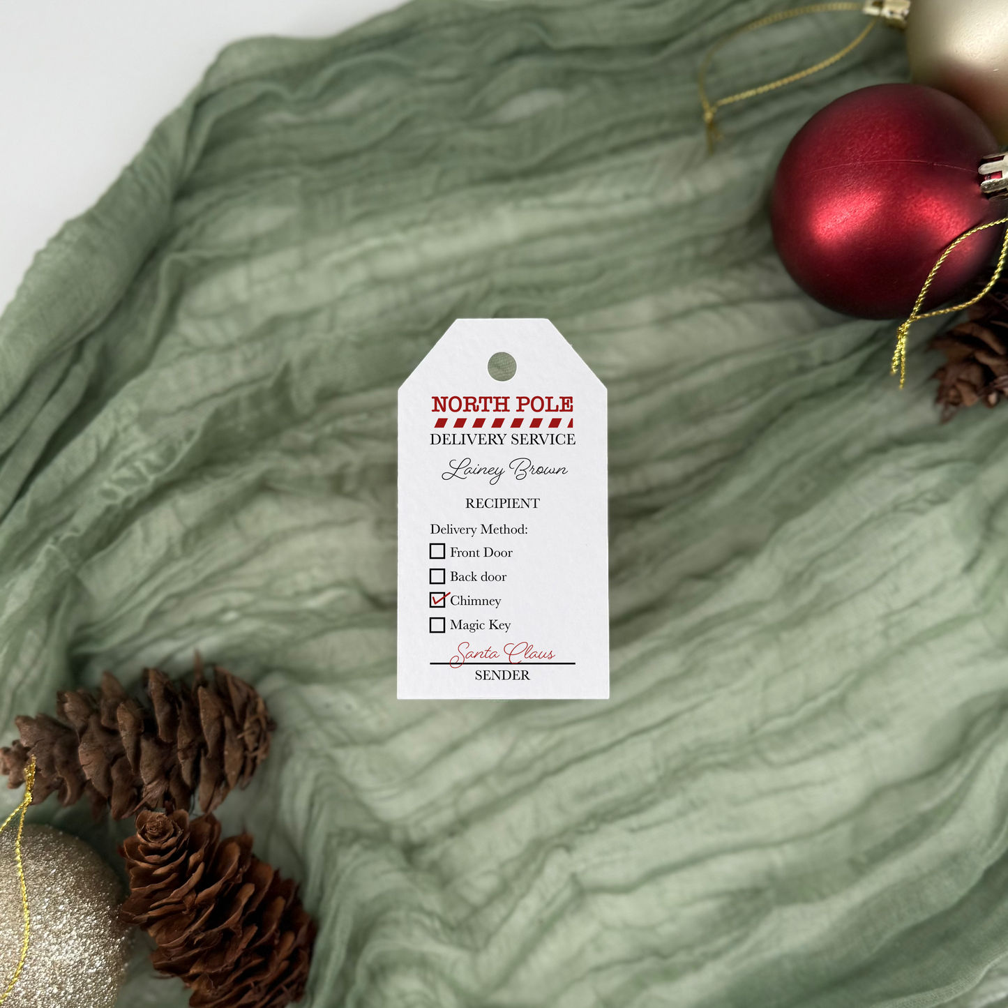 Personalised Christmas Gift Tags - Magical Santa Delivery Tags