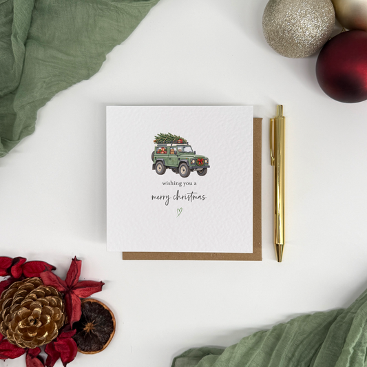 4x4 Merry Christmas Card