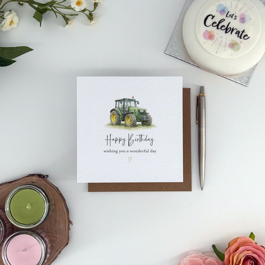 Tractor Birthday Card