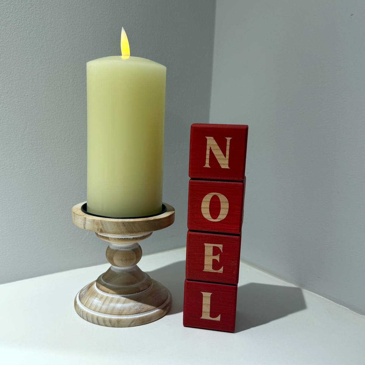 Wooden NOEL Christmas Blocks