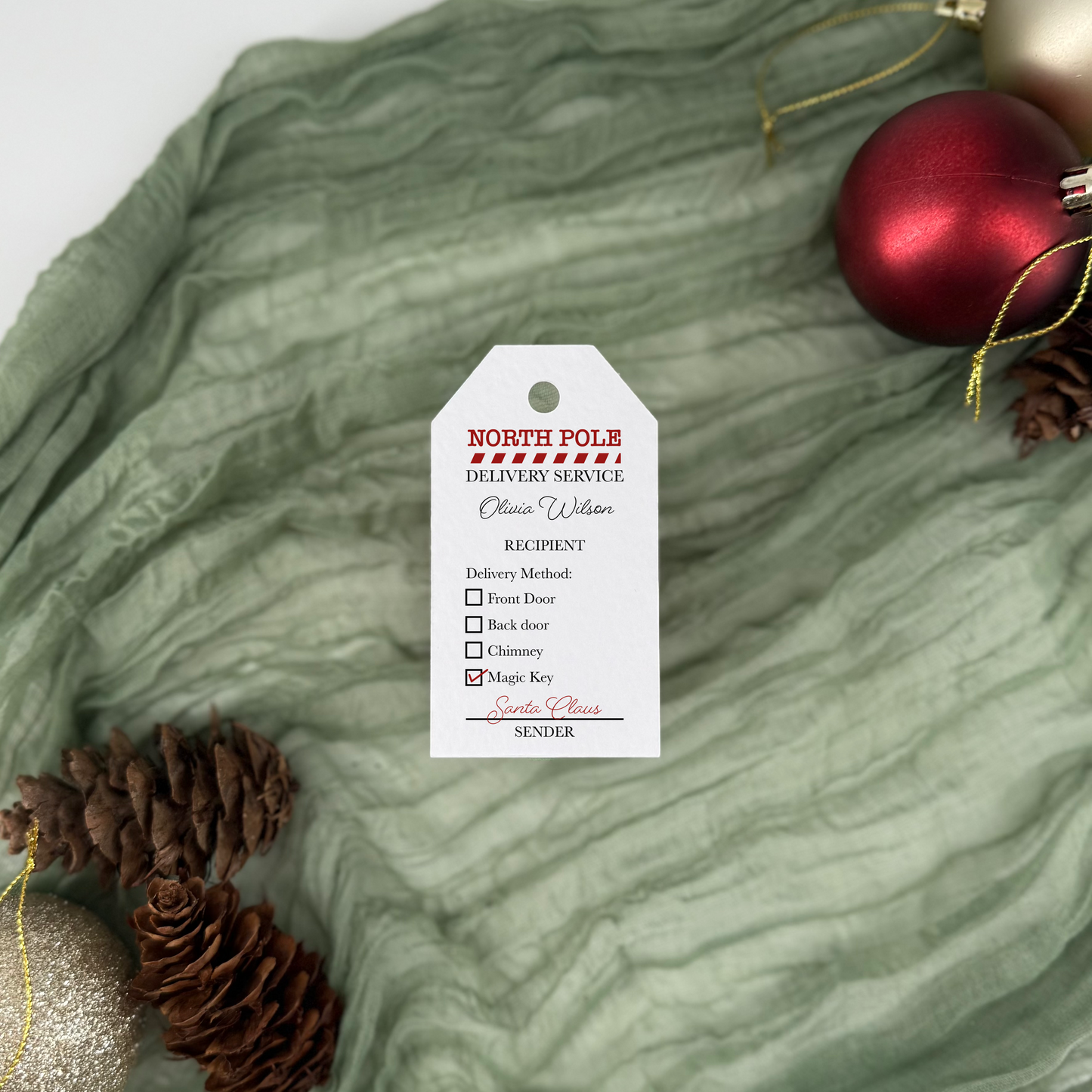 Personalised Christmas Gift Tags - Magical Santa Delivery Tags