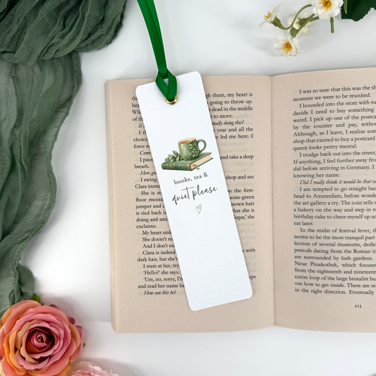 Books, Tea & Quiet Please Bookmark