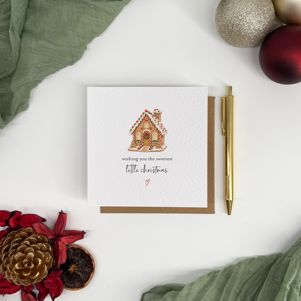 Gingerbread House Little Christmas Card
