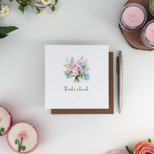 Bunch of Flowers Thank You Card
