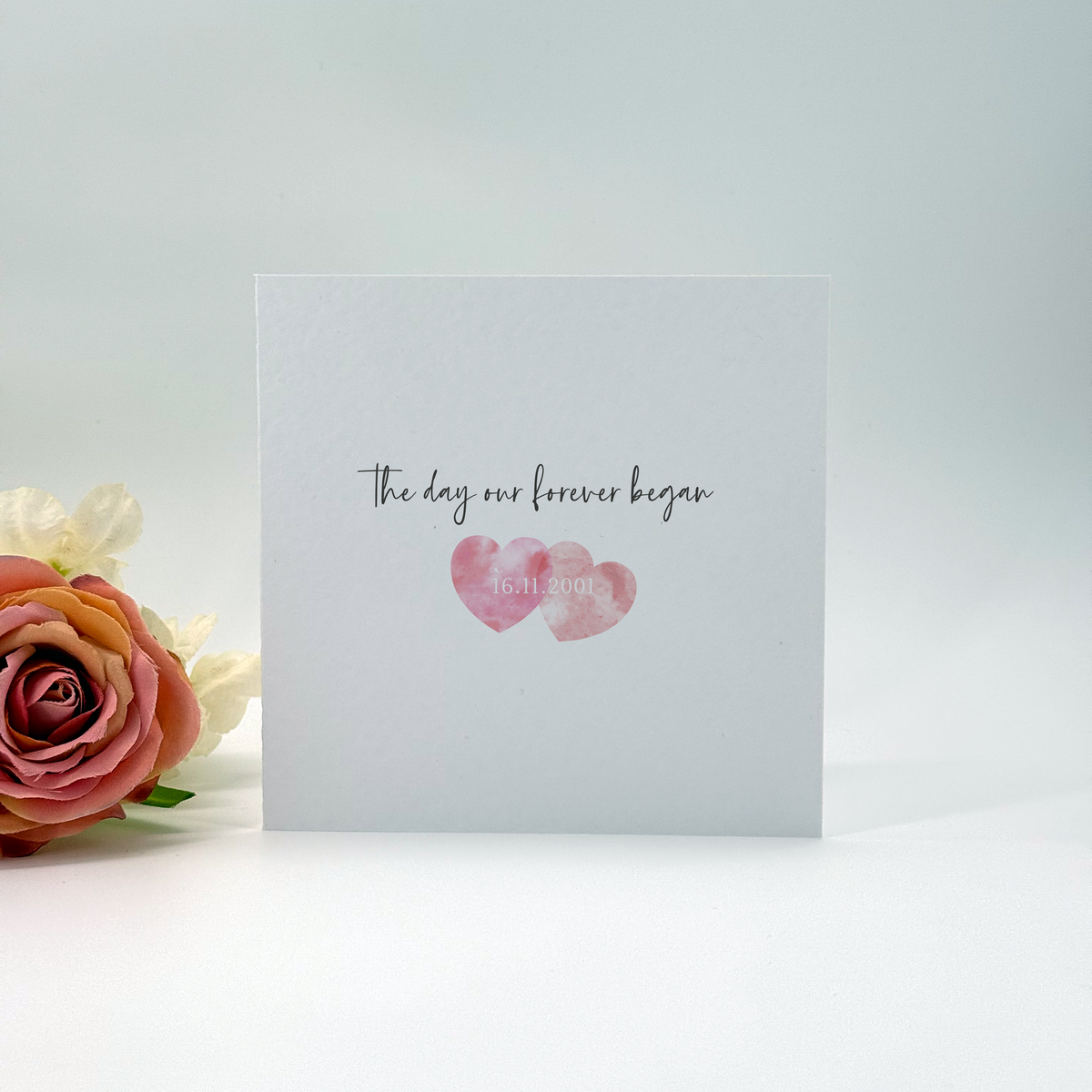The Day Our Forever Began Personalised Anniversary Card
