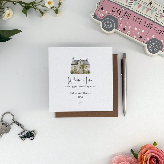 Personalised Home Sweet Home New Home Card
