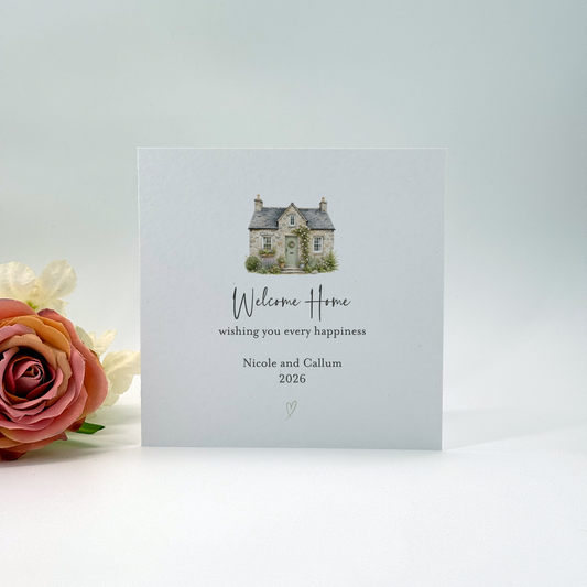 Personalised Home Sweet Home New Home Card